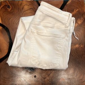 Lucky Brand ankle cheville white skinny jeans